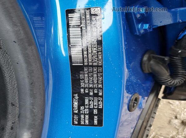 ZASPATDW9R3036457 2024 ALFA ROMEO OTHER Blue Вид наклейки з VIN-кодом