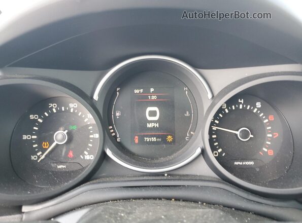 ZFBCFADH0JZ041343 2018 FIAT 500L Blue Widok zestawu wskaźników