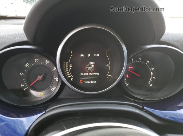 ZFBCFXDT6GP383424 2016 FIAT 500X Blue Widok zestawu wskaźników