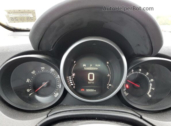 ZFBCFYET1GP341585 2016 FIAT 500X Yellow Widok zestawu wskaźników
