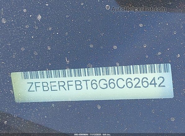 ZFBERFBT6G6C62642 2016 RAM PROMASTER CITY White 