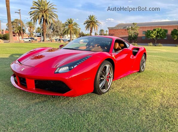 ZFF79ALA5G0214993 2016 FERRARI 488 Red Հետևի ձախ