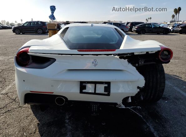 ZFF79ALA8J0228720 2018 FERRARI 488 White უკანა ხედი