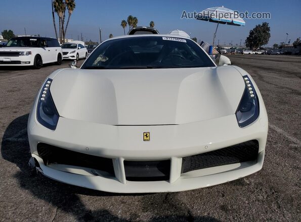 ZFF79ALA8J0228720 2018 FERRARI 488 White წინა ხედი