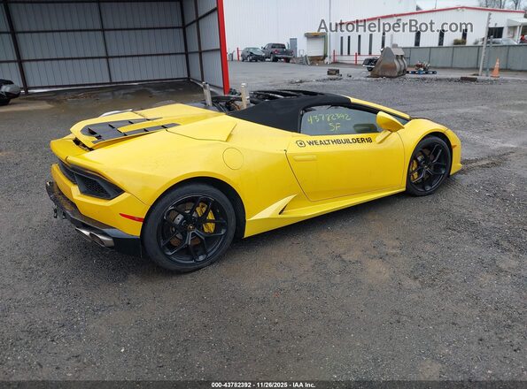 ZHWUR2ZF2KLA12155 2019 LAMBORGHINI HURACAN Желтый Задняя правая четверть