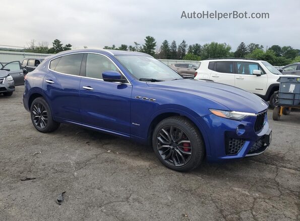 ZN661XUS2KX316651 2019 MASERATI LEVANTE Синий Передняя правая четверть