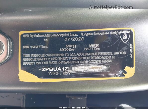 ZPBUA1ZL5NLA19322 2022 LAMBORGHINI URUS Черный 