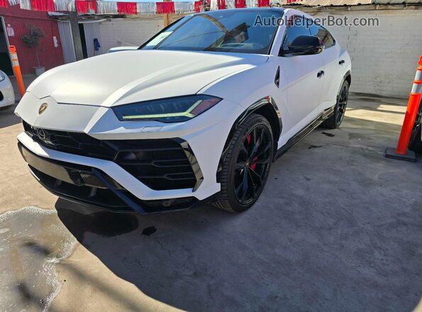 ZPBUA1ZL6MLA12443 2021 LAMBORGHINI URUS White უკანა მარცხენა