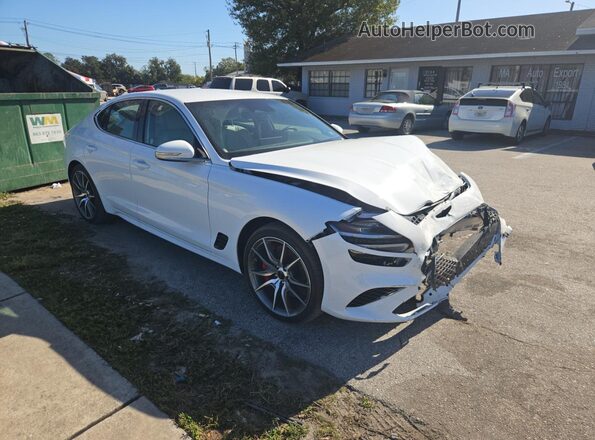 KMTG34SCXSU155995 2025 GENESIS G70 White Trasero izquierdo