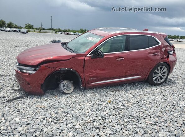 LRBFZRR46ND161316 2022 BUICK ENVISION Burgundy უკანა მარცხენა