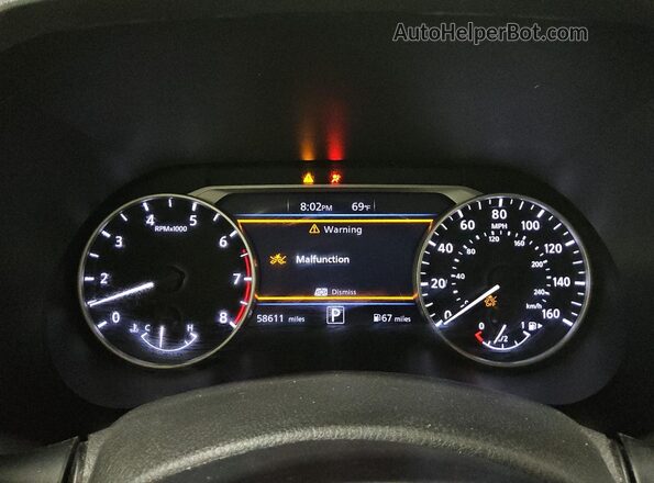 3N1AB8CV9NY245058 2022 NISSAN SENTRA White Widok zestawu wskaźników