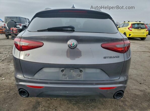 ZASPAKBN6L7C84754 2020 ALFA ROMEO STELVIO Gray წინა სალონის ხედი