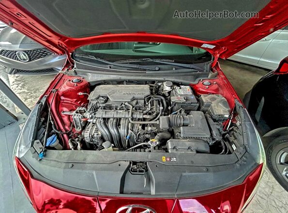 5NPLM4AG2NH064474 2022 HYUNDAI ELANTRA Red Vista del salpicadero