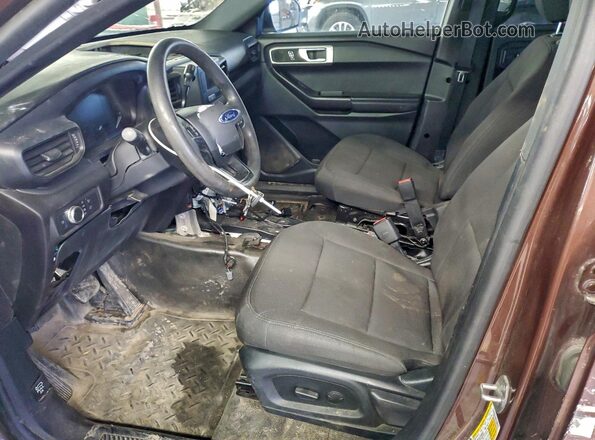 1FM5K8AW4NNA04298 2022 FORD FORD EXPLORER Brown Առջևի վահանակի տեսք