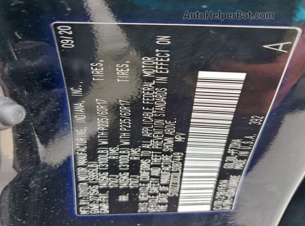5TDZZ3DC0LS087449 2020 TOYOTA SIENNA Черный Панорамный вид салона 360°