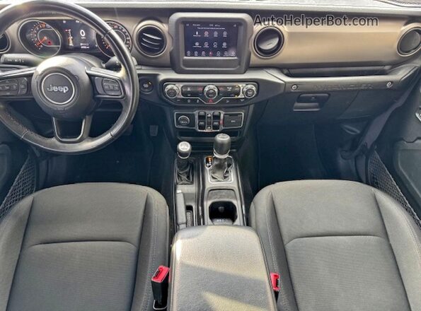 1C4HJXDG2LW332006 2020 JEEP WRANGLER Gray Вид щитка приладів