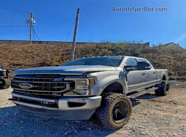 1FT7W2BT5MEC29699 2021 FORD F250 Silver Trasero izquierdo