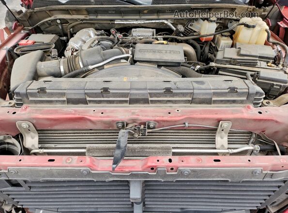 1GT49REY8NF268602 2022 GMC SIERRA Maroon Widok komory silnika