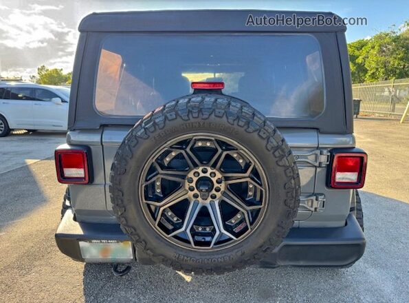 1C4HJXDG2LW332006 2020 JEEP WRANGLER Gray Вид салону спереду