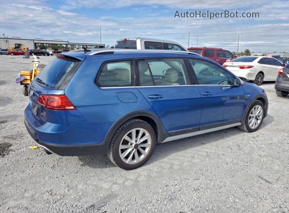 3VWH17AU9HM509472 2017 VOLKSWAGEN GOLF Синий Передняя правая четверть