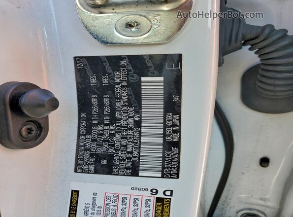 JTJBM7FX7J5194912 2018 LEXUS GX Белый 