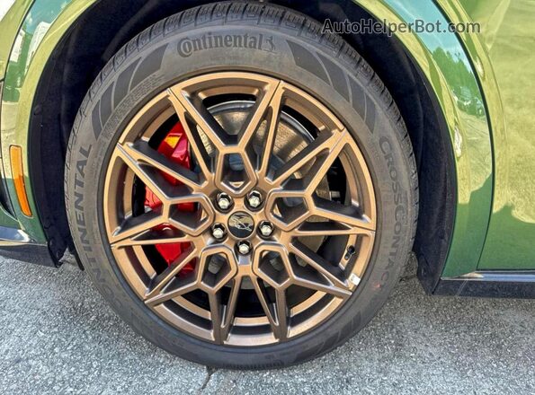 3FMTK4SX2SMA03809 2025 FORD MUSTANG Green Widok naklejki z numerem VIN