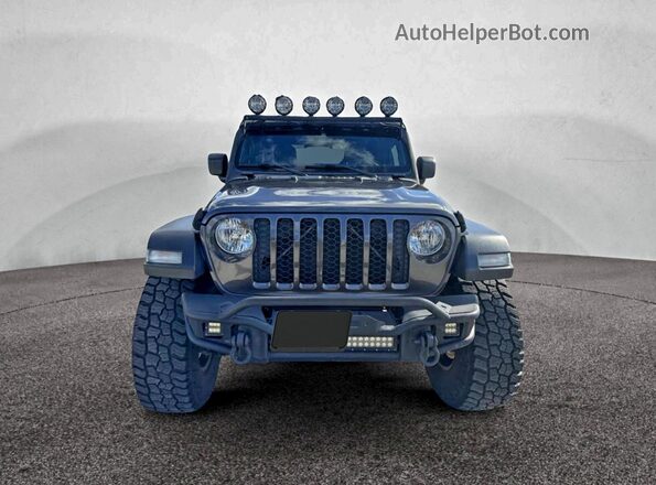 1C6HJTAG6LL150220 2020 JEEP GLADIATOR Gray Widok deski rozdzielczej