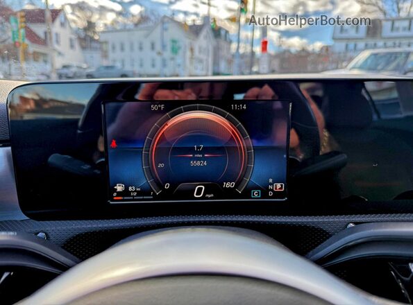 WDD3G4FB0KW022966 2019 MERCEDES-BENZ A Черный Вид щитка приборов