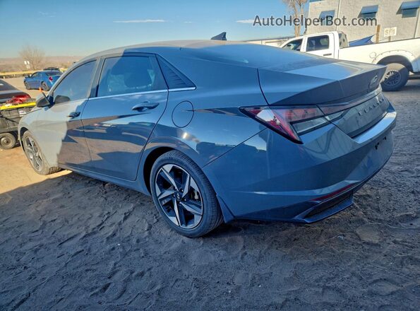 KMHLN4AJ1NU022498 2022 HYUNDAI ELANTRA Gray უკანა მარჯვენა