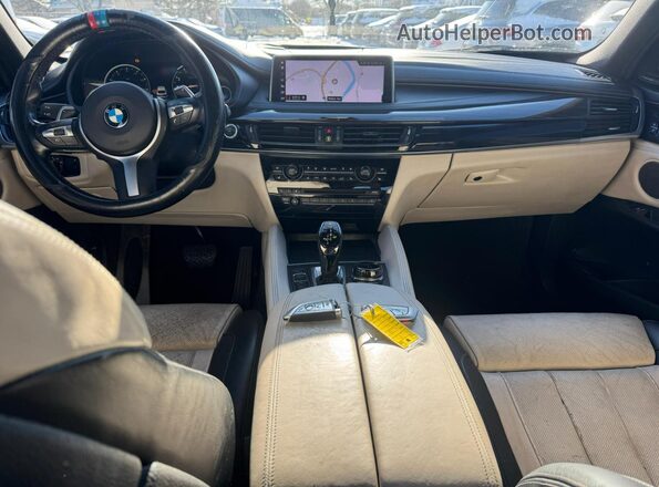 5UXKU2C55J0X49862 2018 BMW X6 Black Հետևի նստատեղերի տեսք