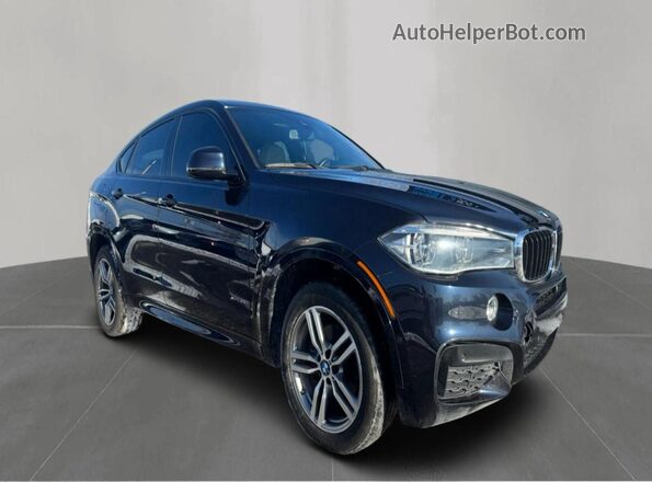 5UXKU2C55J0X49862 2018 BMW X6 Black Հետևի ձախ