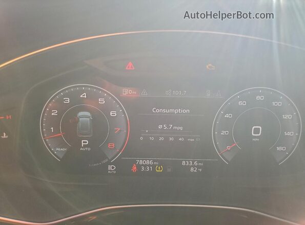 WA1FVAF10LD014411 2020 AUDI Q8 Black Widok tylnych siedzeń