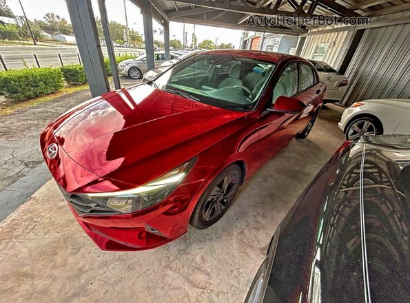 5NPLM4AG2NH064474 2022 HYUNDAI ELANTRA Red Trasero derecho