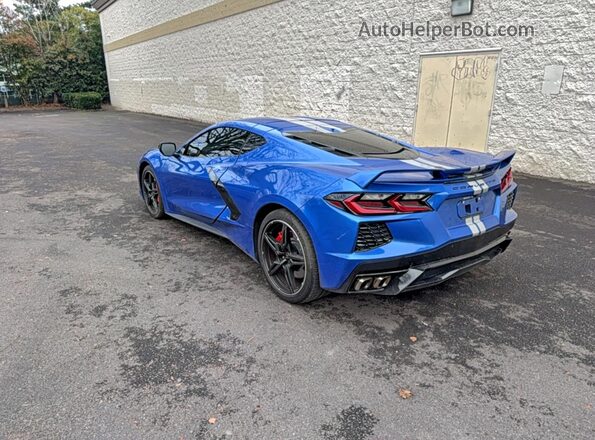 1G1YC2D4XM5122952 2021 CHEVROLET CORVETTE Blue Delantero derecho