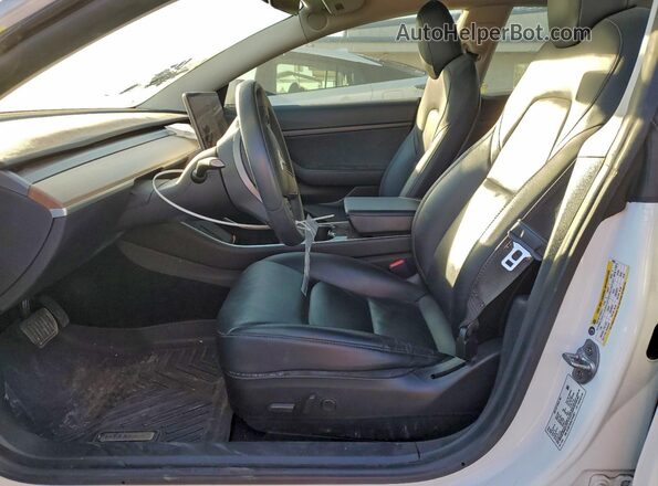 5YJ3E1EAXLF744927 2020 TESLA MODEL White Առջևի վահանակի տեսք