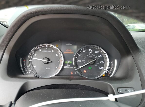 19UUB1F37LA011502 2020 ACURA TLX Gray Widok zestawu wskaźników