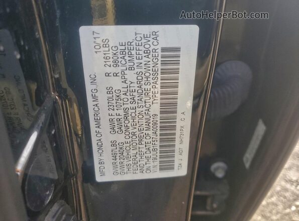 19UUB1F57JA009019 2018 ACURA TLX Black 