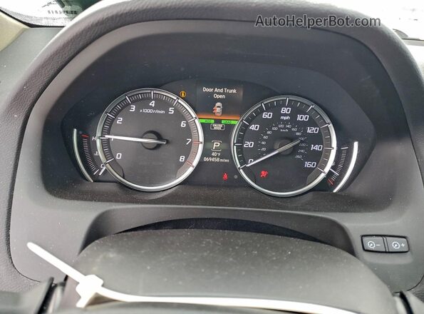 19UUB3F4XLA003219 2020 ACURA TLX White ხელსაწყოთა პანელის ხედი