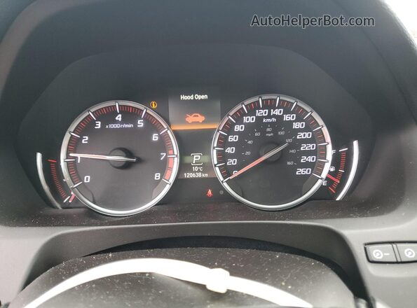 19UUB3F68LA802403 2020 ACURA TLX Black Widok zestawu wskaźników