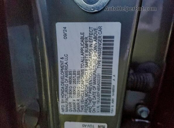 19UUB5F48SA000331 2025 ACURA TLX Серый Вид подкапотного пространства