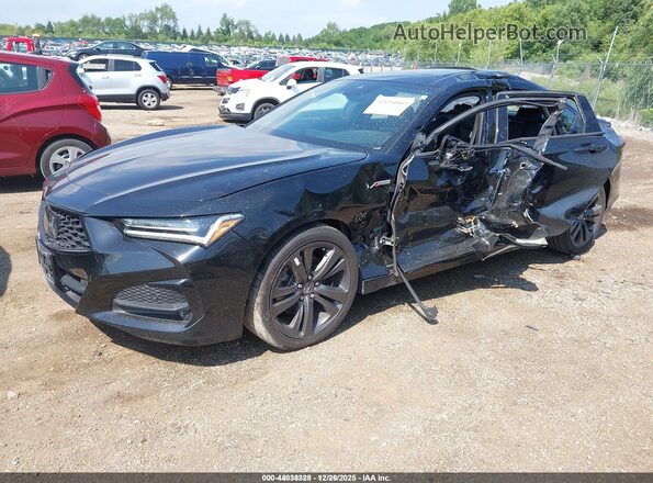 19UUB5F51MA006452 2021 ACURA TLX Черный Передняя левая четверть