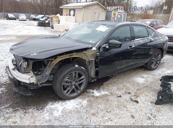 19UUB6F51SA002999 2025 ACURA TLX Black Vista tres cuartos delantera izquierda