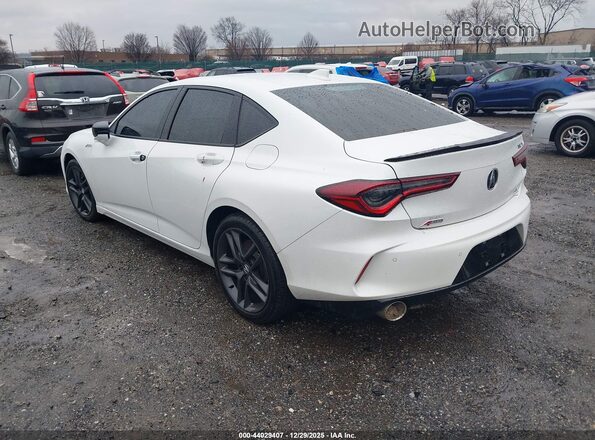 19UUB6F5XSA000457 2025 ACURA TLX White Հետևի ձախ