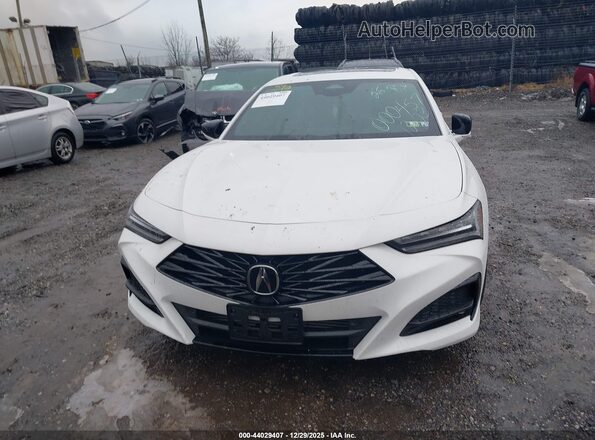 19UUB6F5XSA000457 2025 ACURA TLX White Առջևի վահանակի տեսք