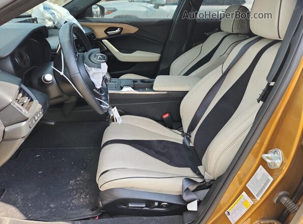 19UUB7F00NA002104 2022 ACURA TLX Бежевый Вид салона спереди