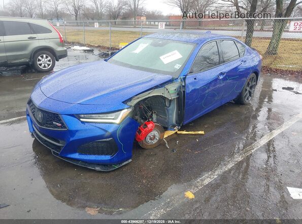 19UUB7F98PA001459 2023 ACURA TLX Blue Vista tres cuartos delantera izquierda
