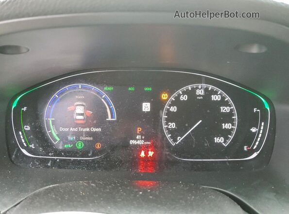 19XZE4F14ME001908 2021 HONDA INSIGHT White Instrument cluster view