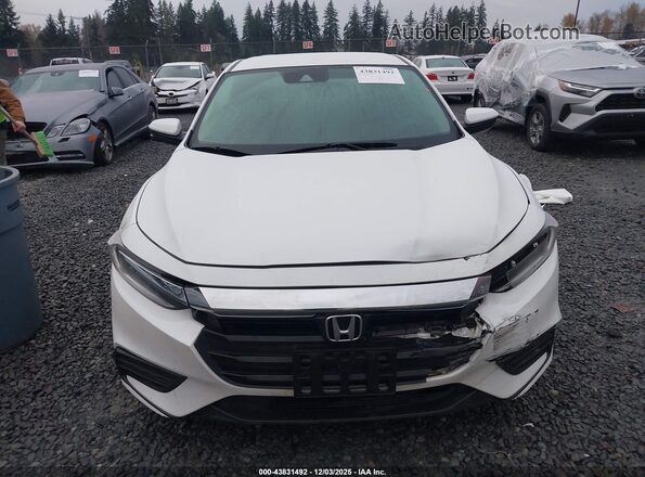 19XZE4F53LE011265 2020 HONDA INSIGHT White Instrument cluster view
