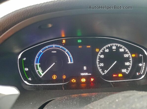 19XZE4F54LE002865 2020 HONDA INSIGHT Silver Instrument cluster view