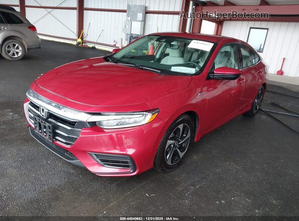 19XZE4F56ME004862 2021 HONDA INSIGHT Red წინა მარცხენა ხედი სამი მეოთხედიდან